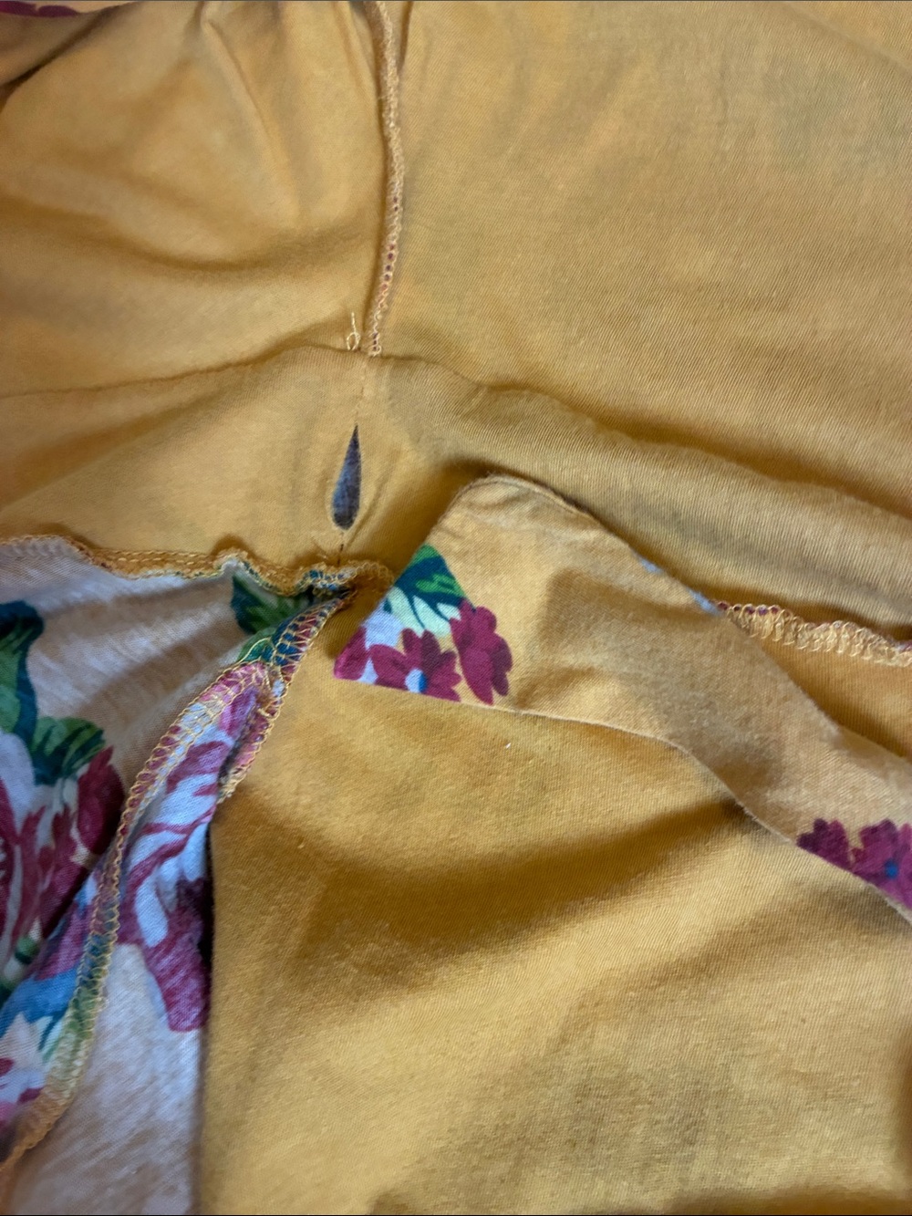 Matilda Jane 100% Cotton Mustard Yellow Floral Print Wrap Maxi Dress- Size S/M - Picture 10 of 11